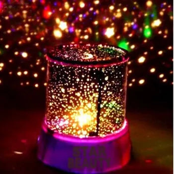 Vimite Star Master LED Starry Sky Projector Lamp Battery Operation Galaxy Stars Moon Rotating Music Night Light Room Bedroom Decoration Table Lamp for Kids Boys Girls Birthday Eve Gift