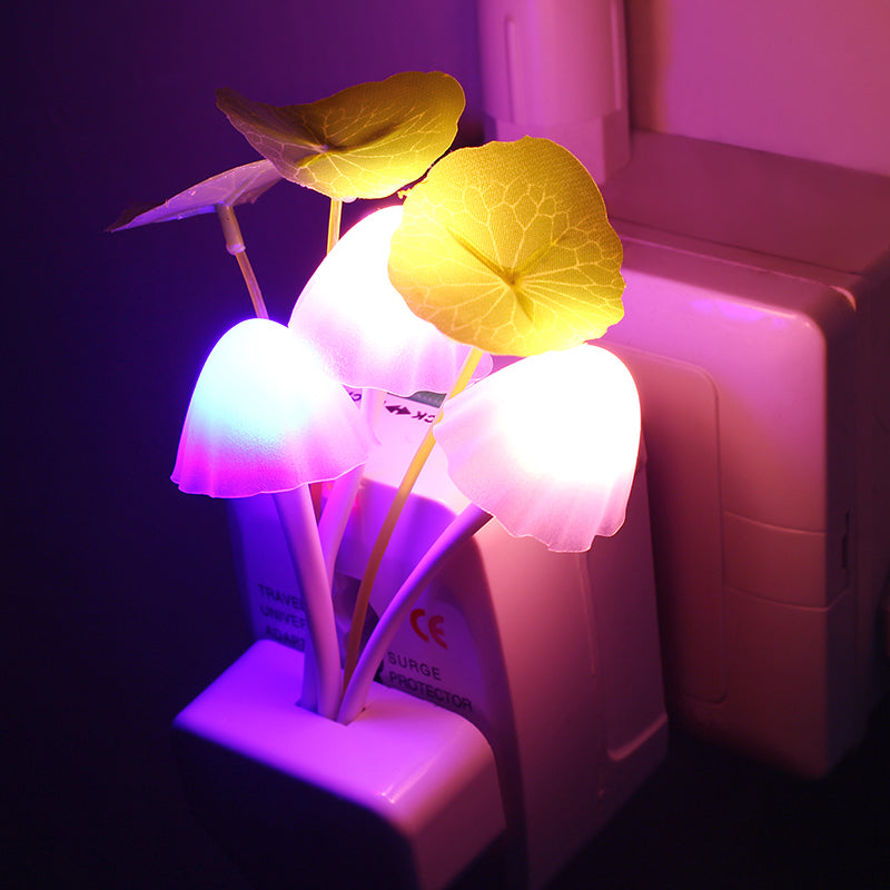 Mushroom Wall Light-control Sensor Night Light Induction Dream Fung Mushroom Lamp Home Bedroom Decoration