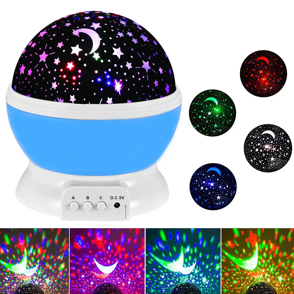 Star Lamp Projector, Starry Sky Projector Night Lamp, Star Moon Lamp Projector, 360 Degree Rotation LED Star Night Light Table Lamp