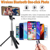 Best 3IN1 Wireless Selfie Stick R1 WITHOUT LIGHT R1S WITH LIGHT Tripod Stand and Bluetooth Shutter for Tiktok youtube Vlogging Photography Traveling