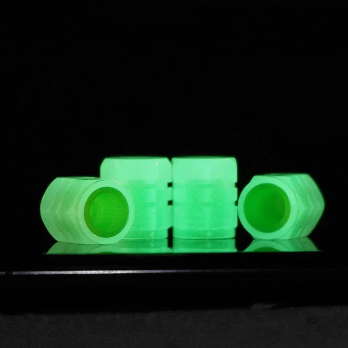 Universal Fluorescent Car Tire Valve Caps ( Random Colors )