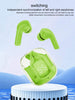 With Pouch – Air31 Earbuds Wireless Crystal Transparent Body | Air 31 Bluetooth Ear Bud ( Random Color )